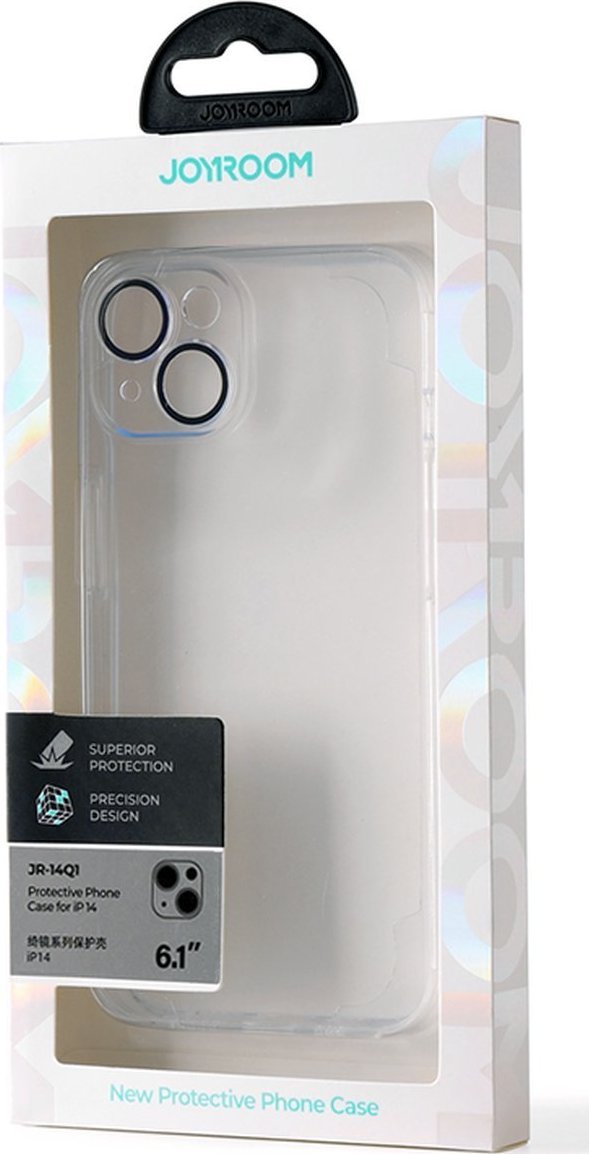 Kllëf telefoni Joyroom JR-14Q1 për iPhone 14 6.1", transparent, TPU