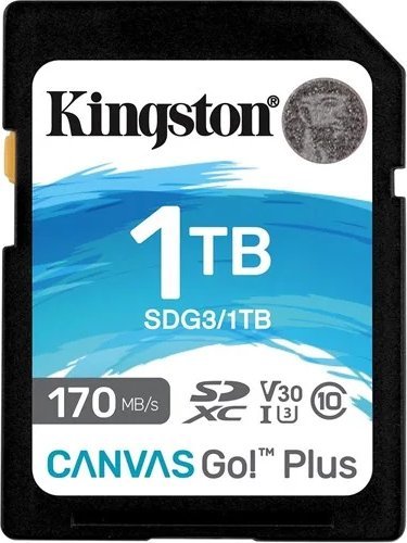 Kartë memorie Kingston Canvas Go! Plus SDXC, 1TB Class 10 UHS-I/U3 V30