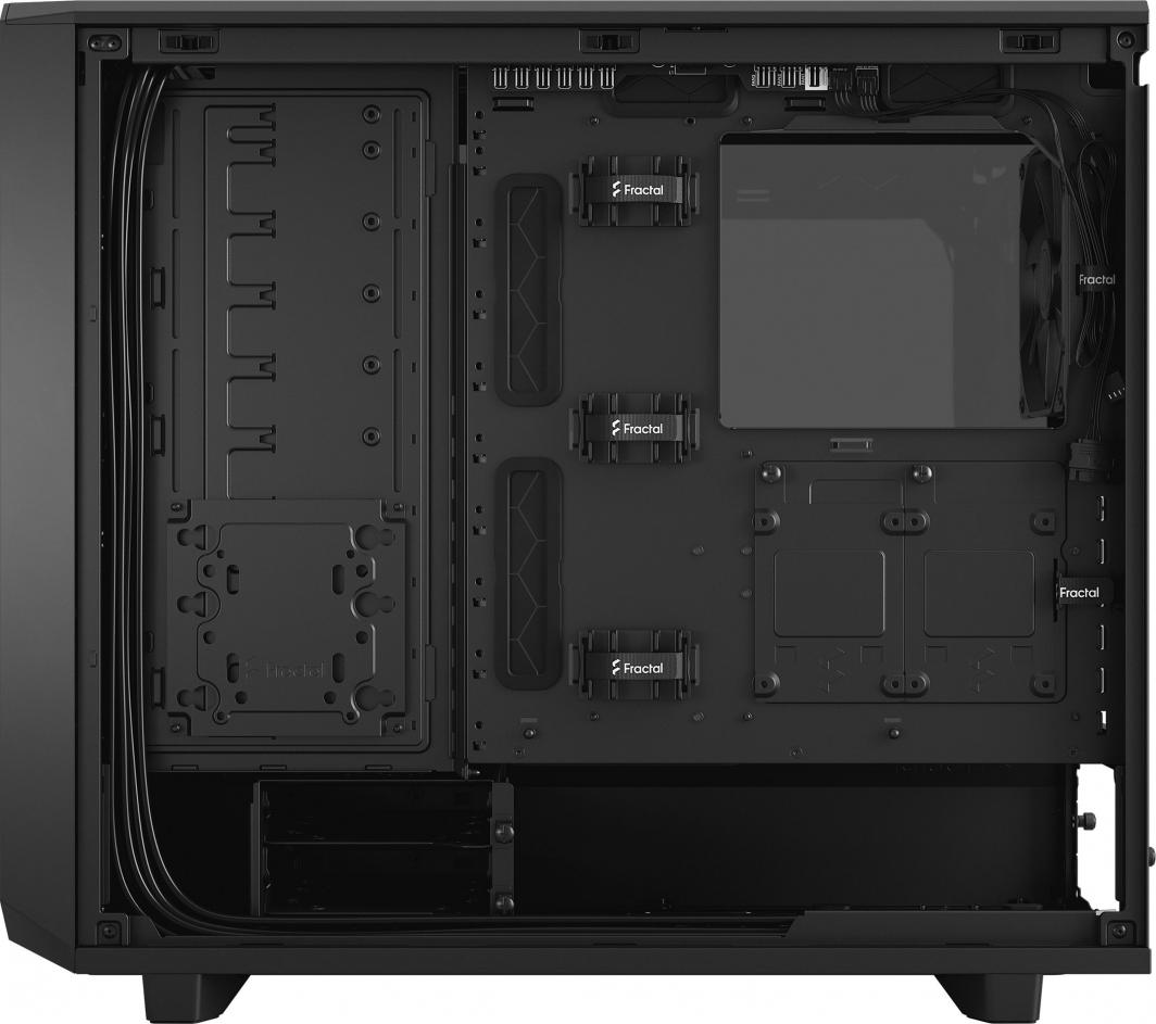 Куќиште за компјутер Fractal Design Meshify 2 TG Light Tint, Црна, Midi Tower