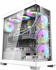 Kutia PC Darkflash DS900, ATX MIDI Tower, 7 ventilatorë ARGB, e zezë