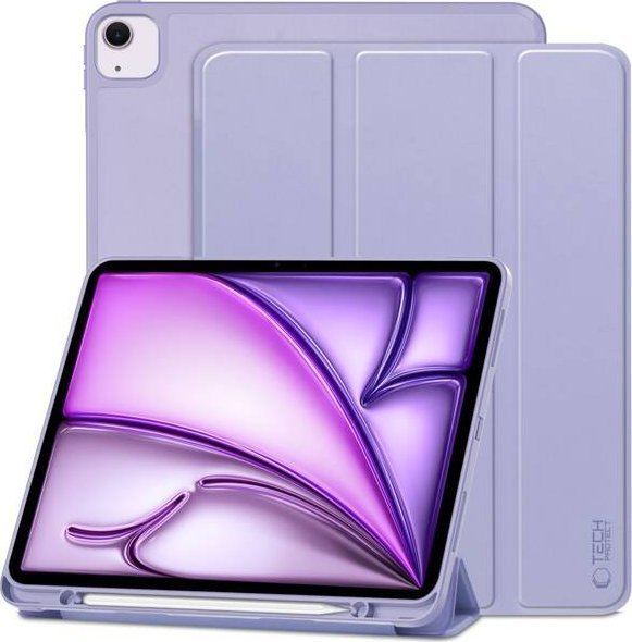 Këllëf tablette Tech-Protect SC Pen Case për iPad Air 13 2024, silikoni, me mbajtëse Apple Pencil, i zi