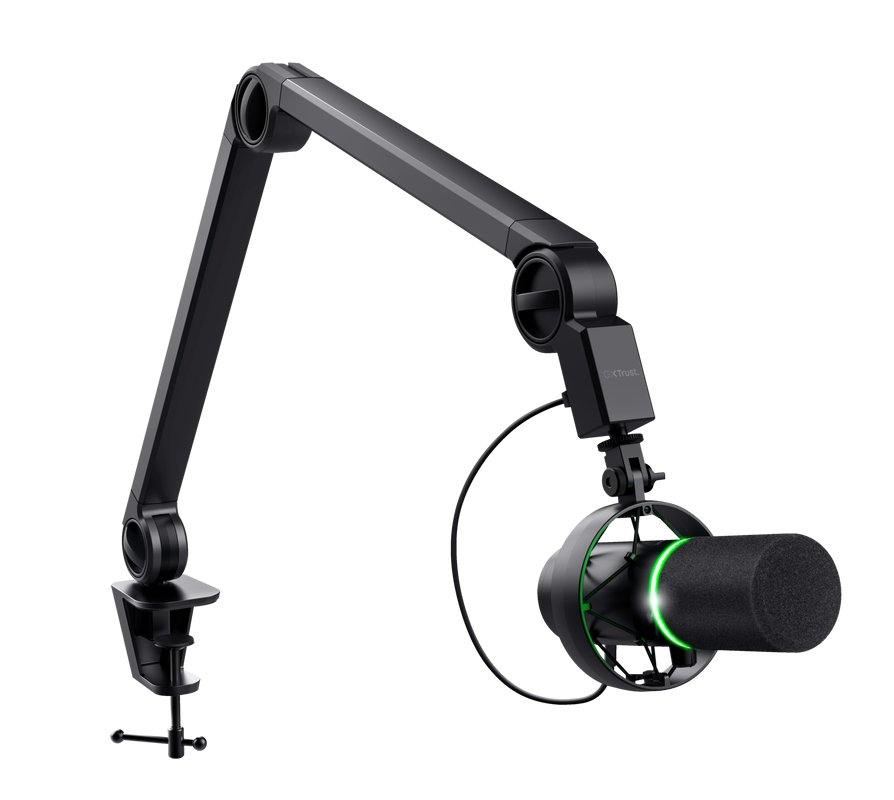 Mikrofon Trust GXT 255+ ONYX, USB, me krah metalik, i zi