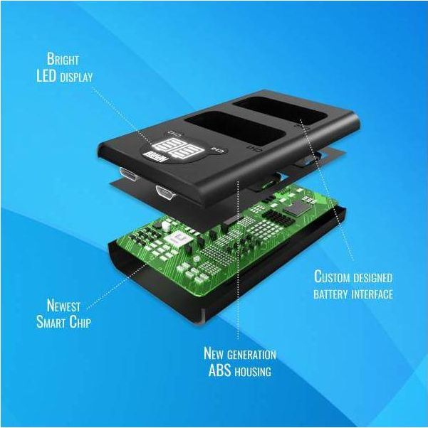 Karikues dykanalësh Newell DL-USB-C, për bateri GoPro AHDBT-901, i zi