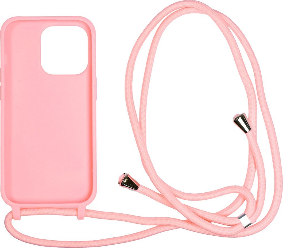 Mbrojtëse telefoni Mobile Origin Lanyard, për iPhone 14 Pro, me rrip, rozë 2