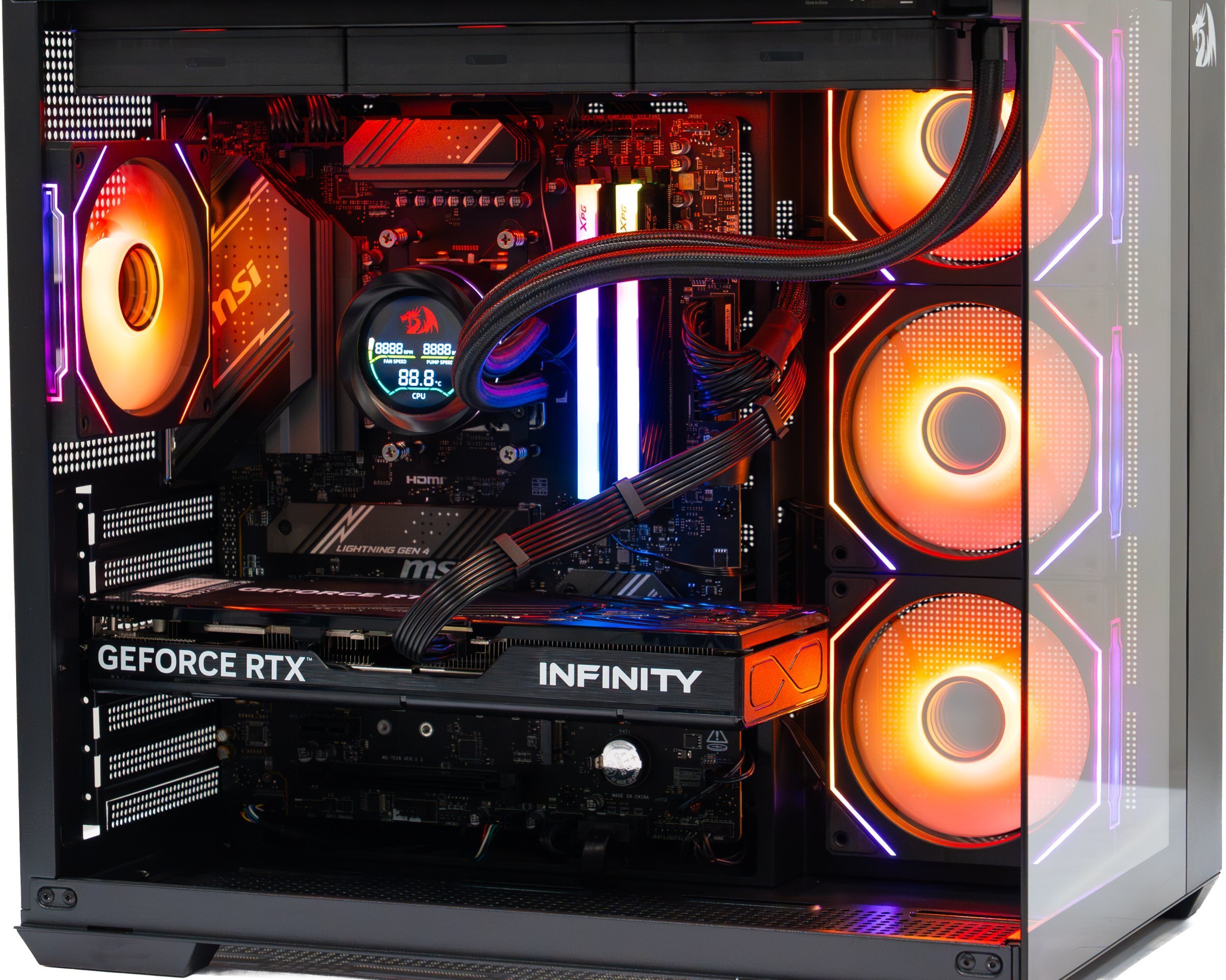 Kompjuter gaming Game X G300, Ryzen 5 8400F, 32GB RAM, SSD 1TB, i zi