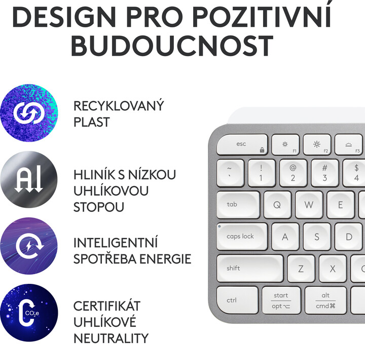 Tastierë Logitech MX Keys S, e bardhë