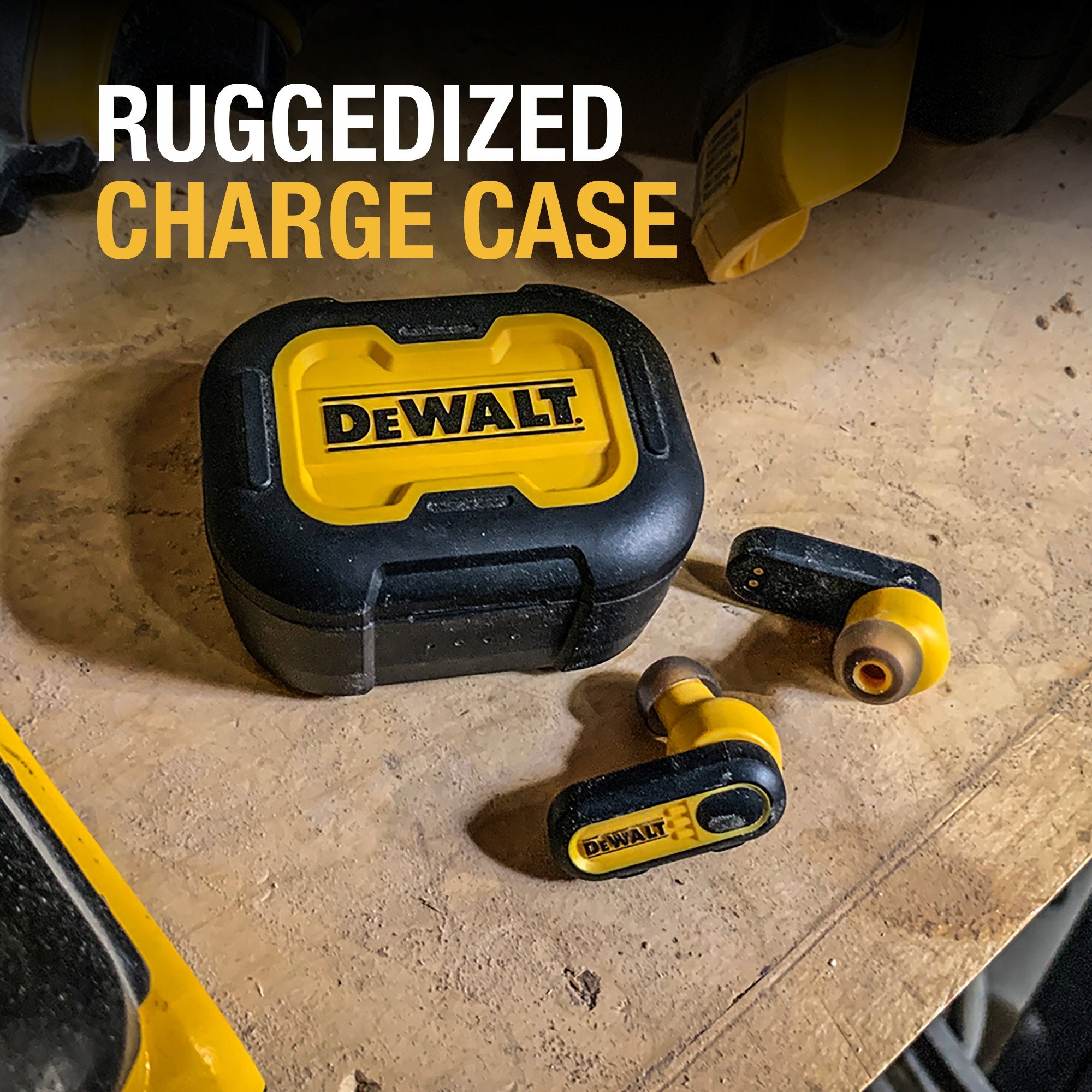 Kufje wireless DEWALT Jobsite Pro X1, True Wireless, me kuti karikimi