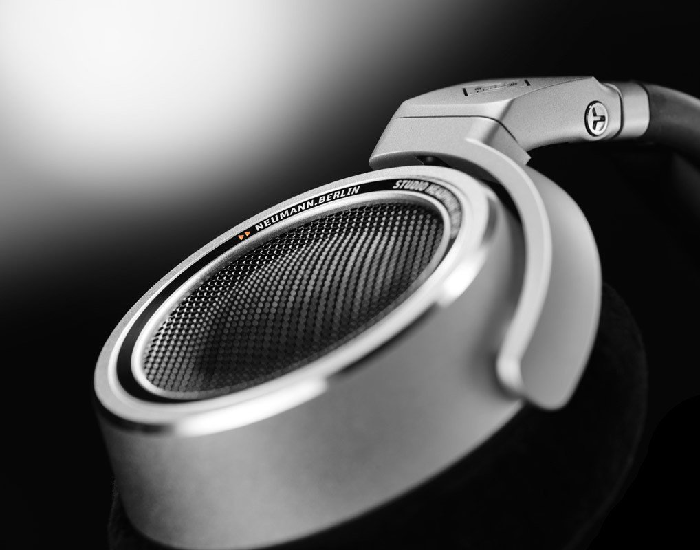 Kufje Neumann 509111, open back, profesionale studio, gri alumini