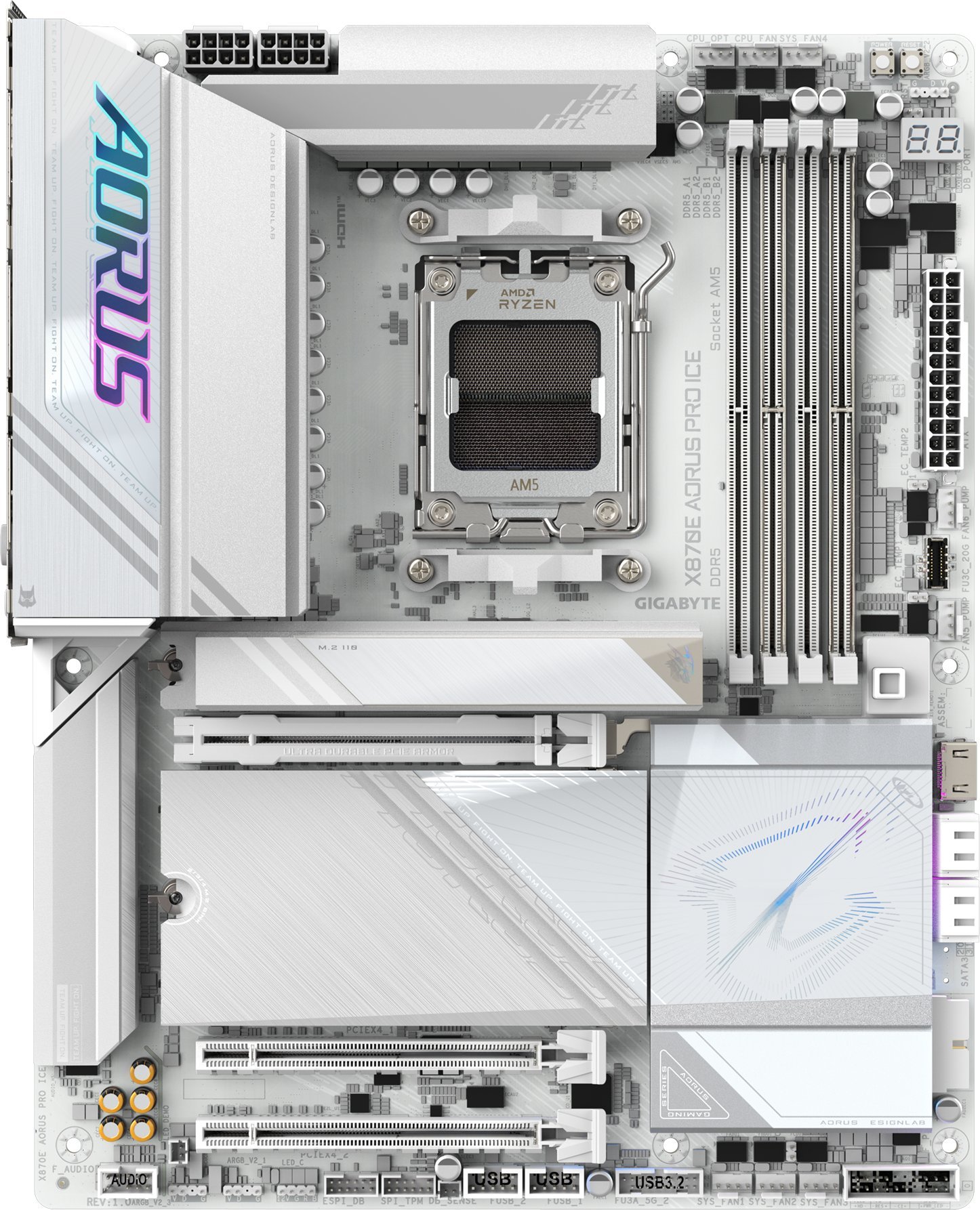 Pllakë amë Gigabyte X870E AORUS PRO ICE