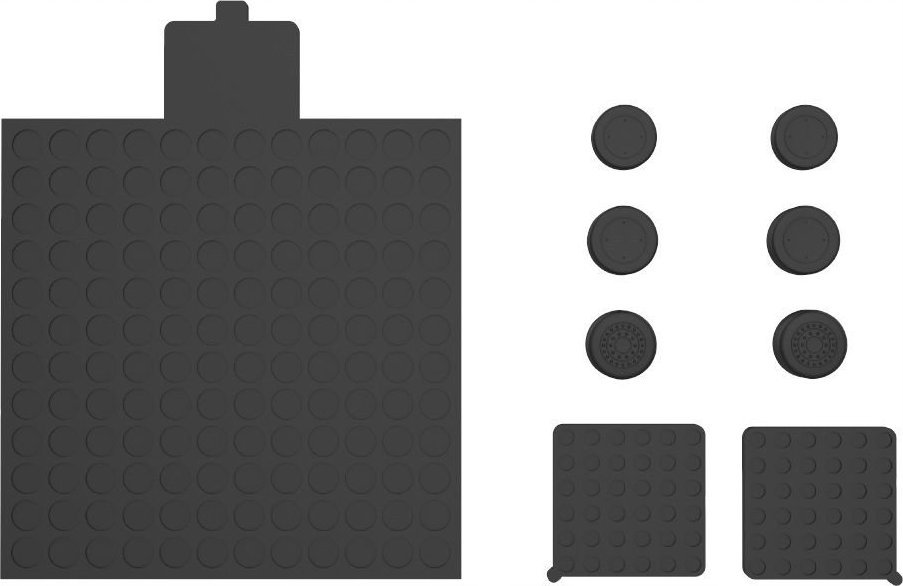 Set mbrojtës JYS JYS-X135 për Xbox Series X, mbulesa silikoni për konzolë dhe 2 kontrollorë, i zi