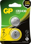 Bateri litiumi GP Batteries CR2430, 3V, njëpërdorimshe