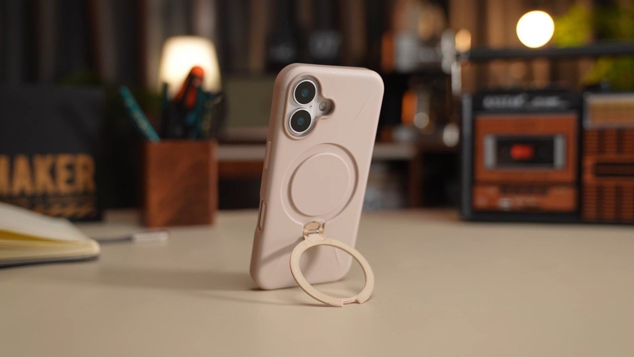 Mbulesë telefoni TORRAS Ostand Spin Softune, për iPhone 17 Pro Max, me MagSafe, rozë