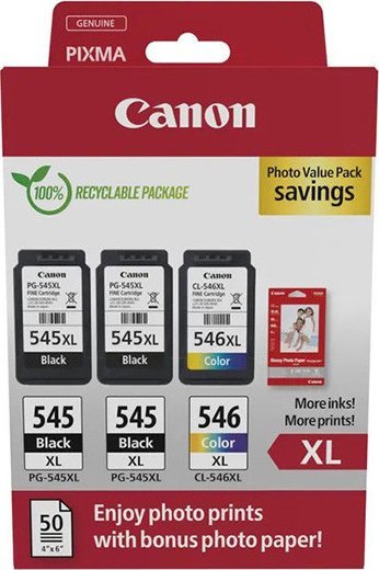 Касета со боја Canon PG-545XL CL-546XL, мултипак, оригинална, OEM