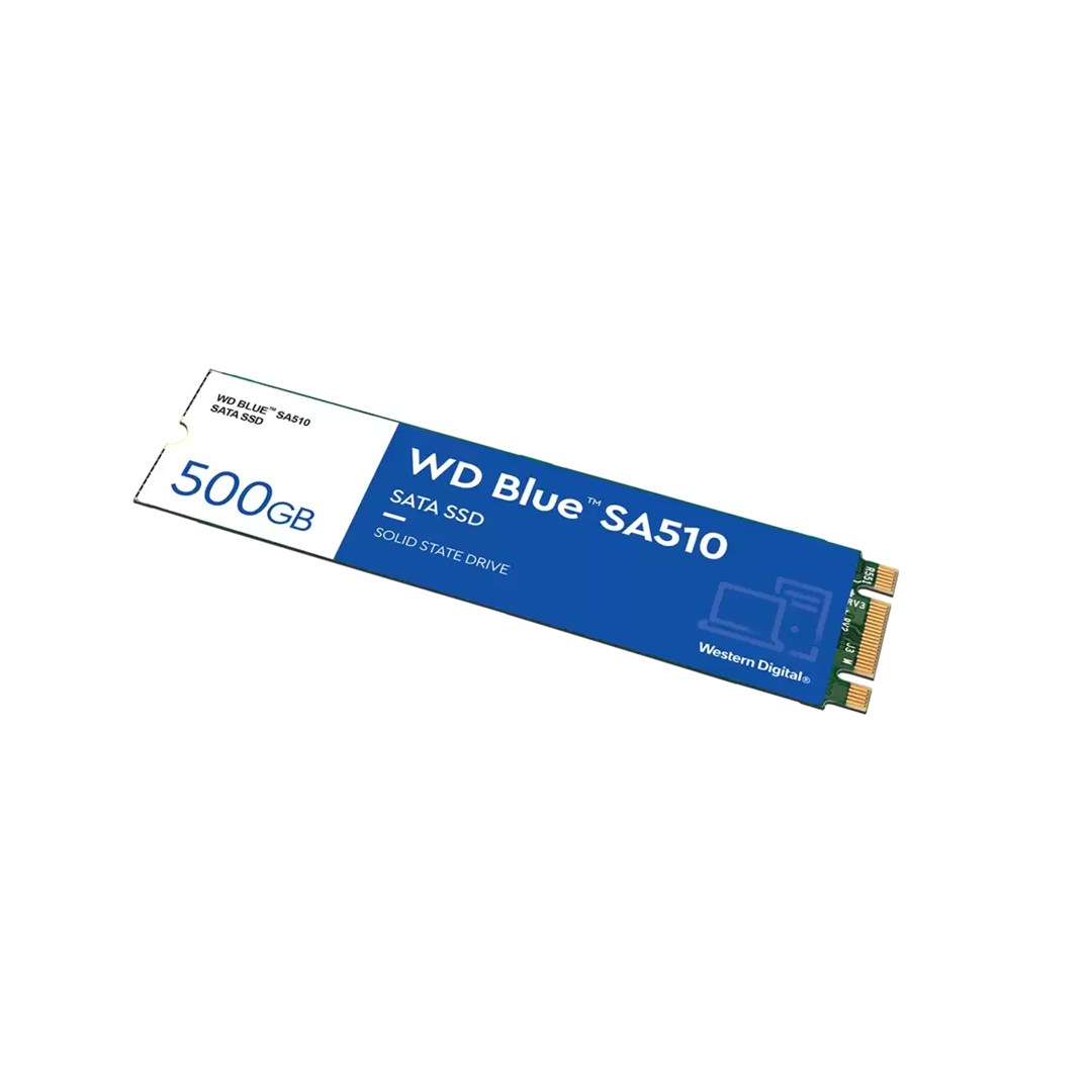 Disk SSD WD Blue SA510, M.2, 500GB, SATA III, i kaltër