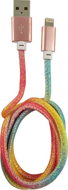 Kabllo USB LC-Power 31331C, USB A në Lightning, 1 m, shumëngjyrëshe