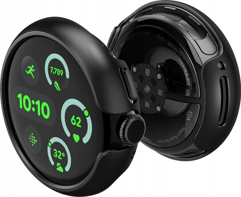 Kornizë mbrojtëse Spigen Thin Fit për Google Pixel Watch 41mm, kompatibile 1 2 3, e zezë