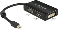 Adapter Mini DisplayPort Delock 62631, HDMI VGA DVI, i zi