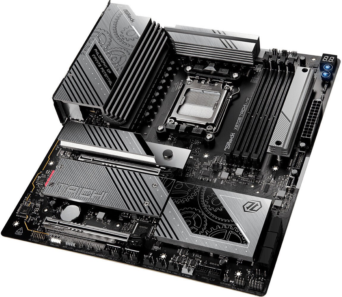 Pllakë amë Asrock X870E Taichi Lite, DDR5, E-ATX, Socket AM5, e zezë