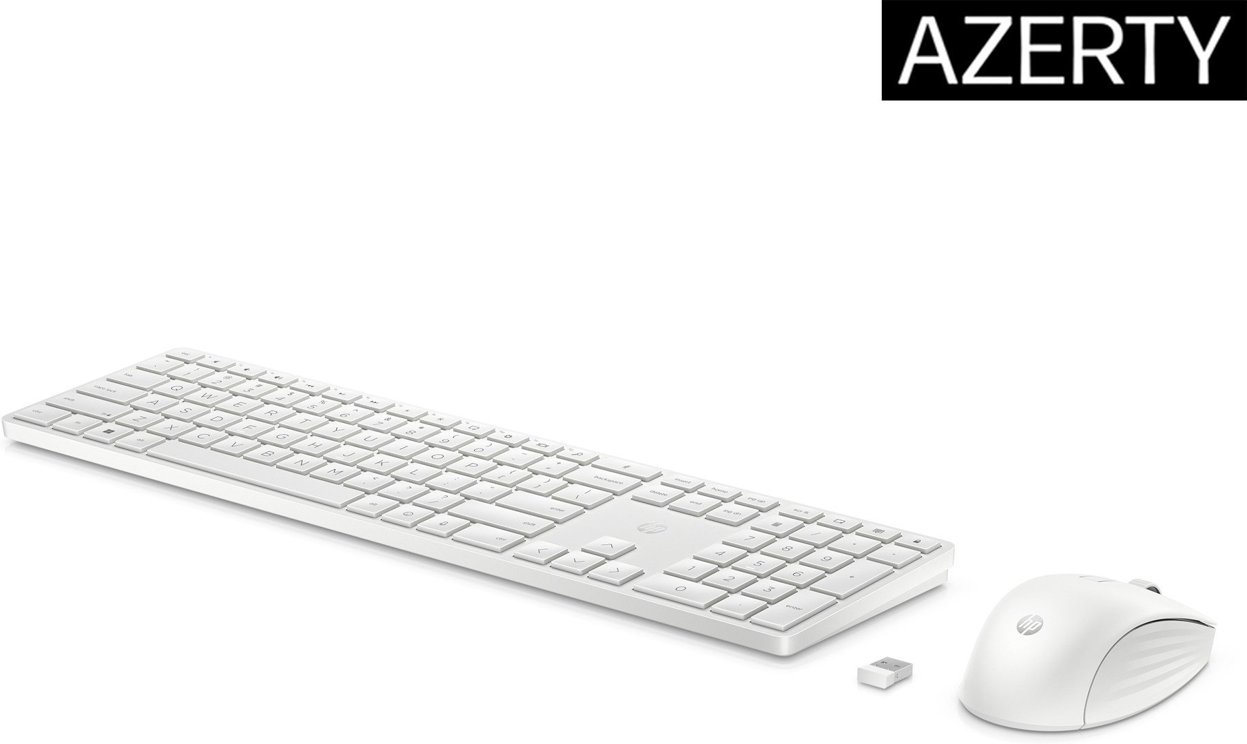 Set tastierë dhe maus HP 650 Wireless, e bardhë