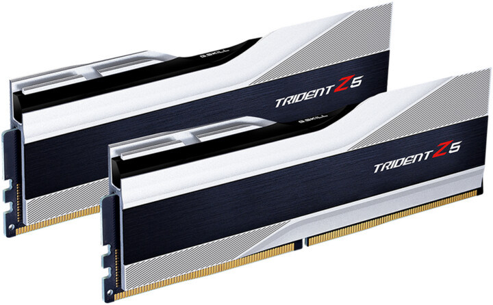 Module të memories G.Skill Trident Z5 32GB (2x16GB) DDR5 6400 CL32, të argjendta