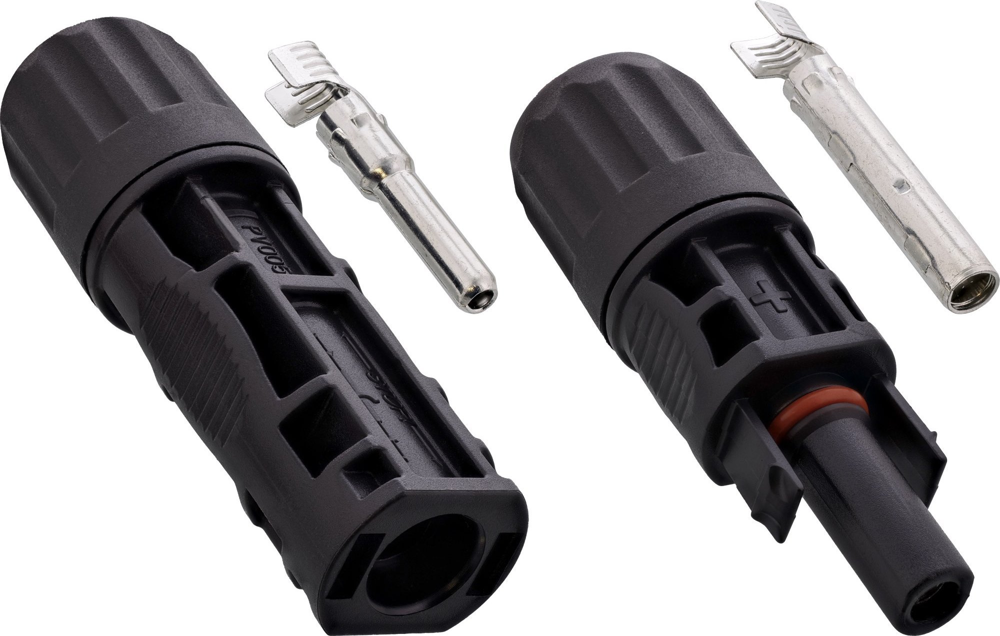Set lidhës fotovoltaik InLine Solar, prizë dhe folje, 4–6 mm², i zi