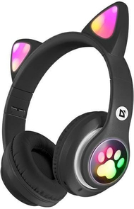 Kufje pa tela për fëmijë Defender FreeMotion B585, Bluetooth 5.3, me LED, të zeza