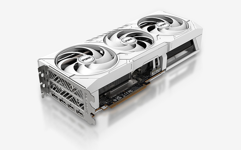 Kartë grafike Sapphire AMD Radeon RX 9070 XT PURE, 16GB GDDR6, e bardhë