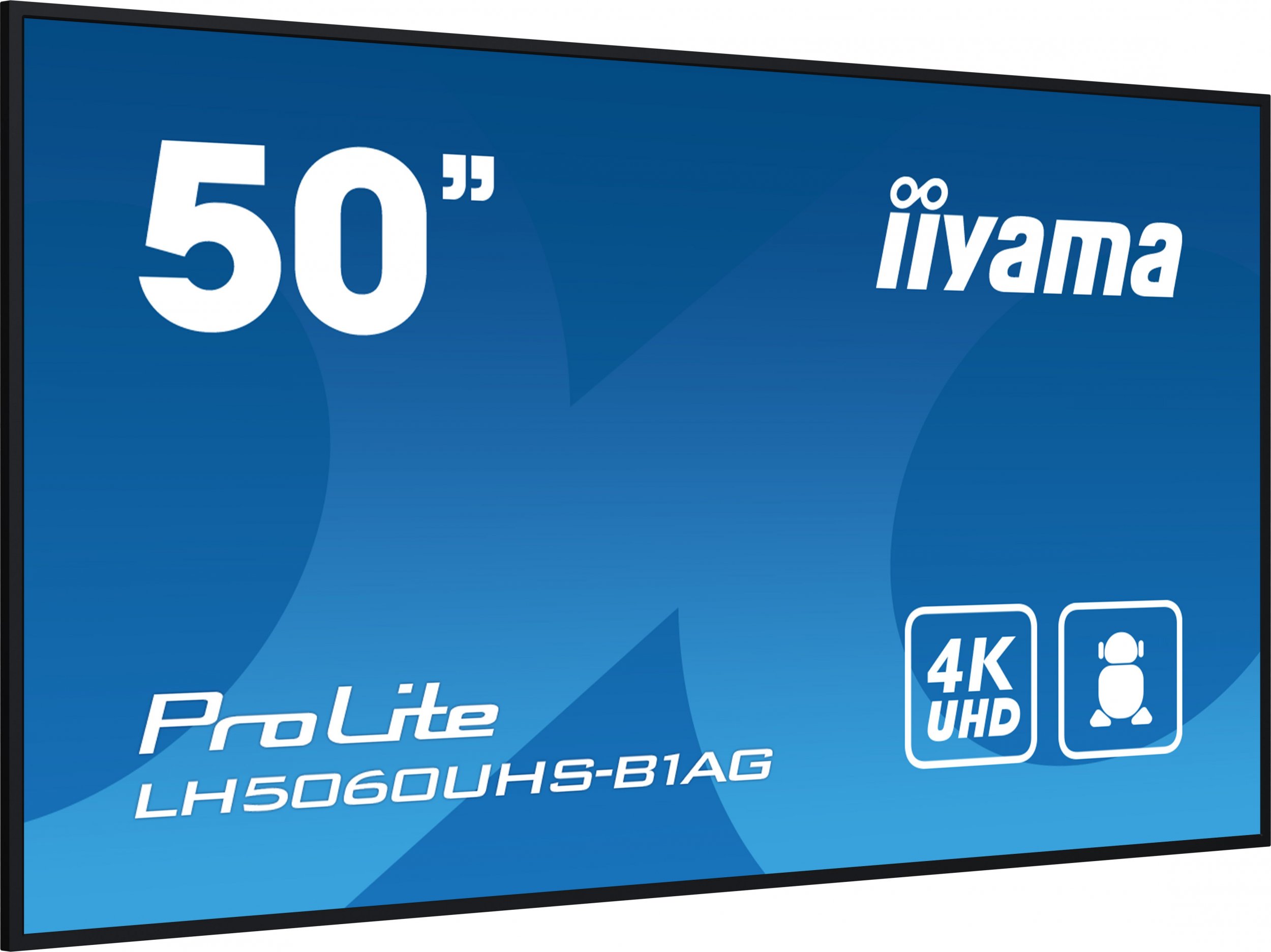 Професионален монитор ијама ПроЛајт LH5060UHS-B1AG, 50\", 4K UHD, Андроид 11, црн