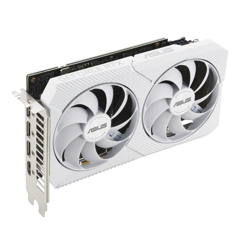 Kartë grafike ASUS NVIDIA GeForce RTX 3060, 8 GB GDDR6, DUAL-RTX3060-O8G-WHITE