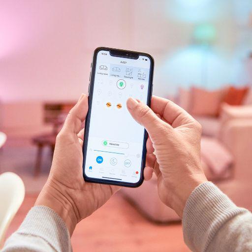 Llambë e mençur LED Wiz Home Tunable White GU10, ekuivalente 50W, Wi Fi, e bardhë