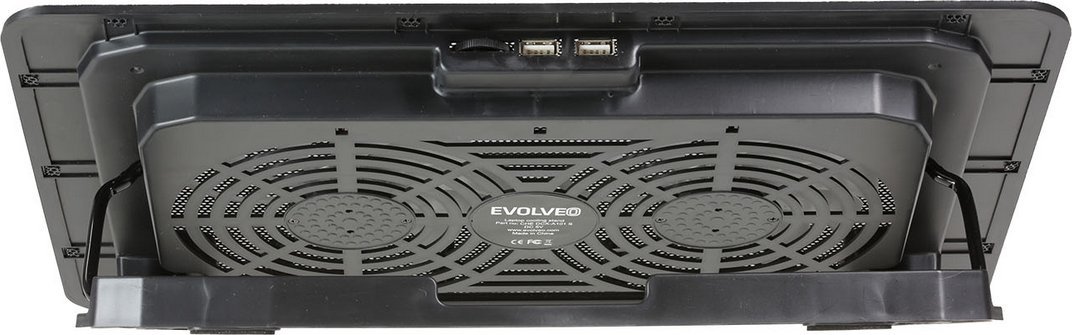 Pad ftohës për laptop EVOLVEO A101, 2 ventilatorë, deri 17", LED blu