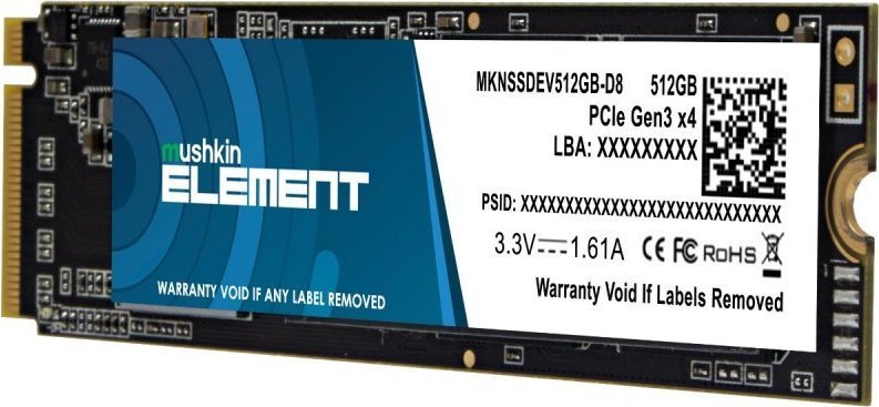 Disk SSD Mushkin Element, 512GB, M.2 2280 PCI-E x4 Gen3 NVMe