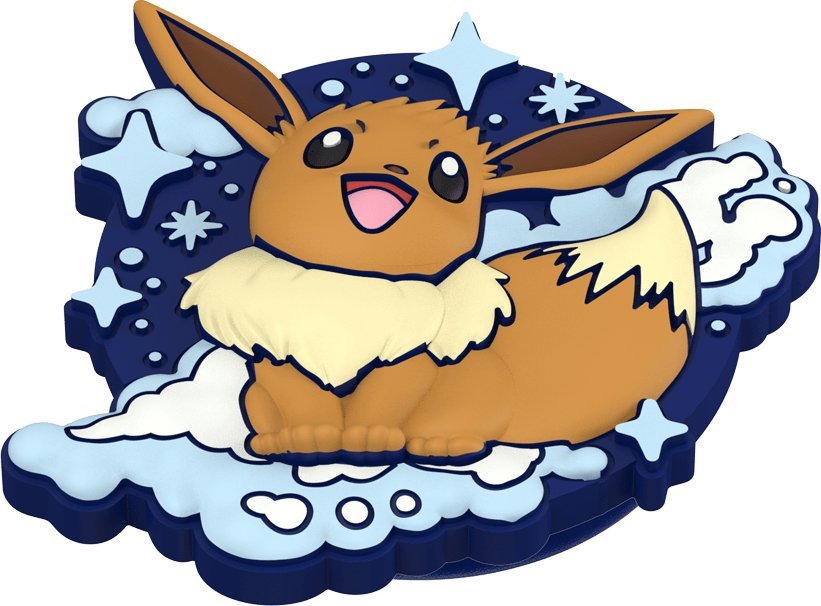PopGrip PopSockets Pokémon Eevee PopOut, mbajtëse telefoni, dizajn 3D, kafe