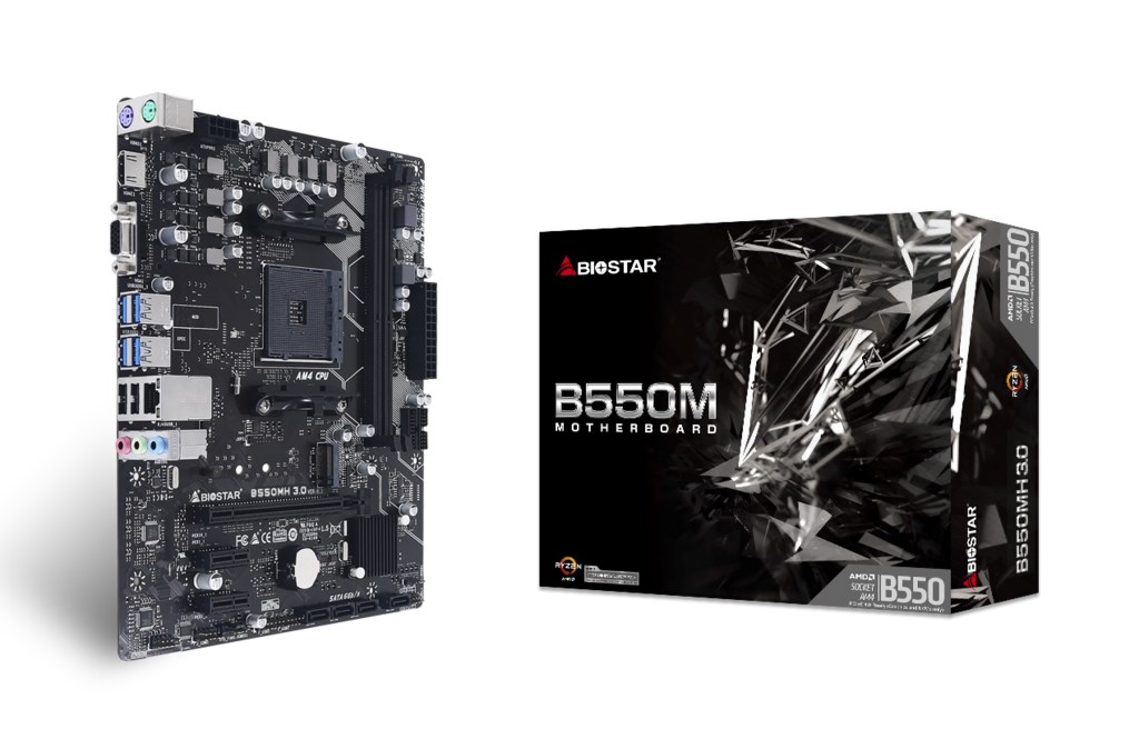 Pllakë amë Biostar B550MH 3.0 AMD B550 Socket AM4 micro ATX