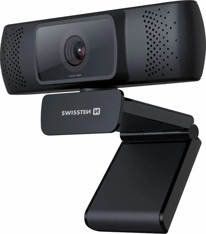 Webcam Swissten Ierna, Full HD 1080p, USB, e zezë