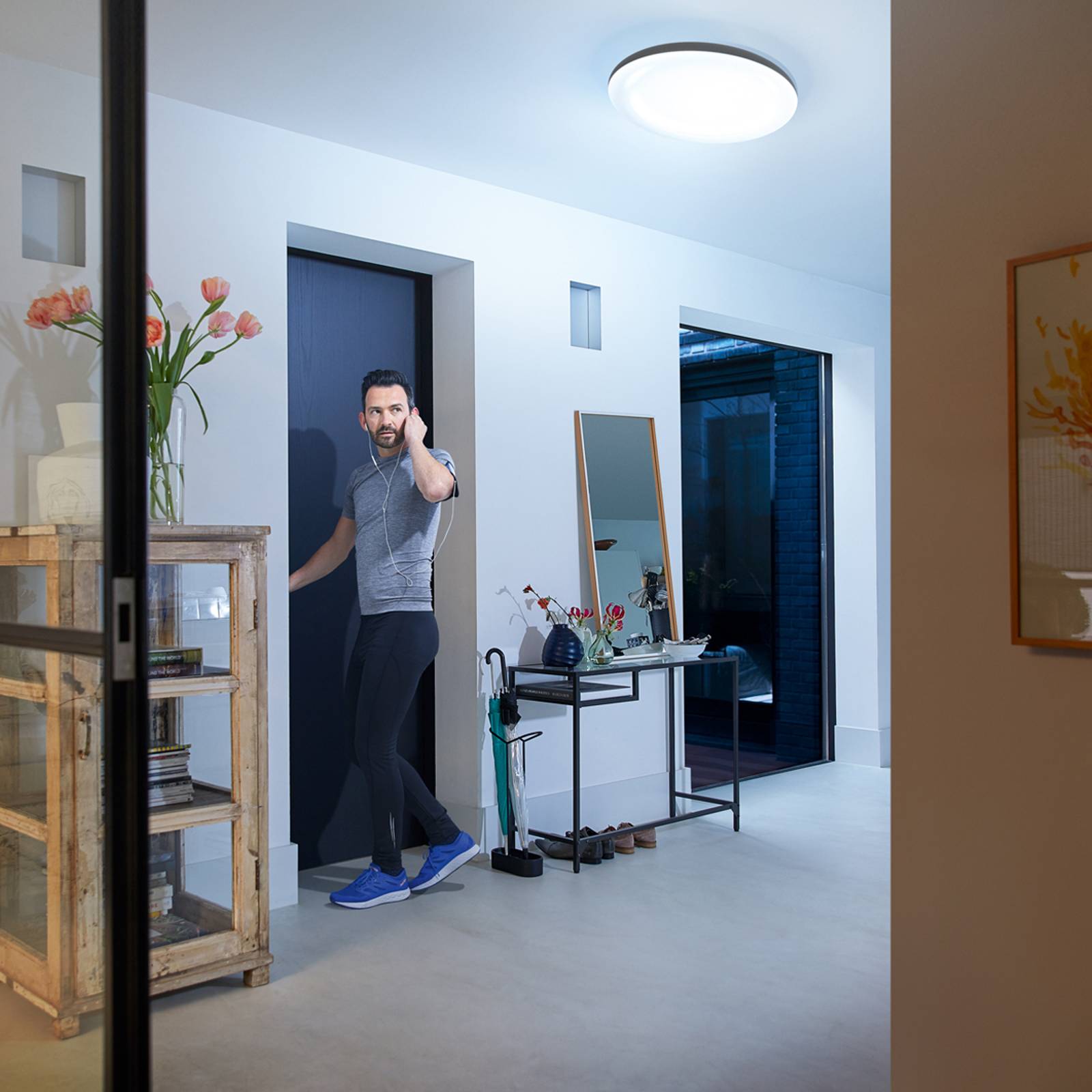 Plafonierë Philips Hue White Ambiance Cher, LED, smart, e bardhë
