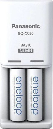Karikues baterish Panasonic BW-CC50 K-KJ50MCD20E, 2x AA 2000mAh, NiMH, i bardhë