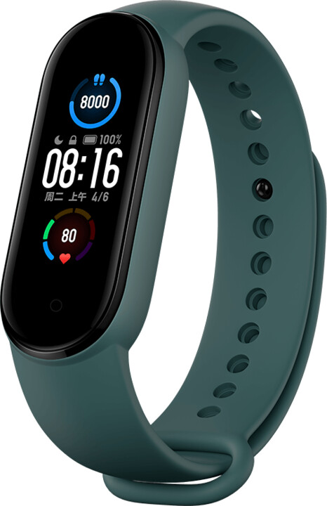 Rrip Xiaomi për Mi Band 5, 3 copa, i kaltër/verdhë/gjelbër