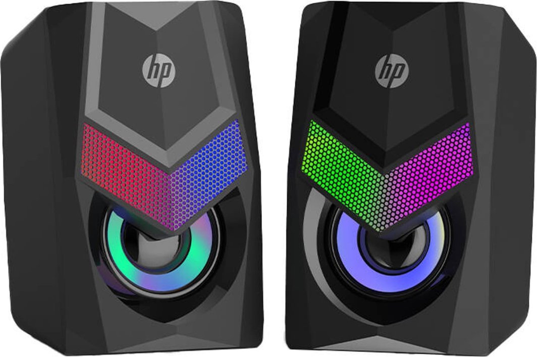 Altoparlantë multimedia HP DHE-6000, sistem 2.0, të zinj
