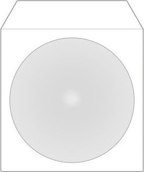 Kutia mbrojtëse për disk optik MediaRange BOX162, 1 disk, e bardhë