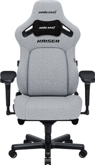 Karrige gaming AndaSeat Kaiser 4 Series XL, material linen, lumbare e integruar, gri hiri