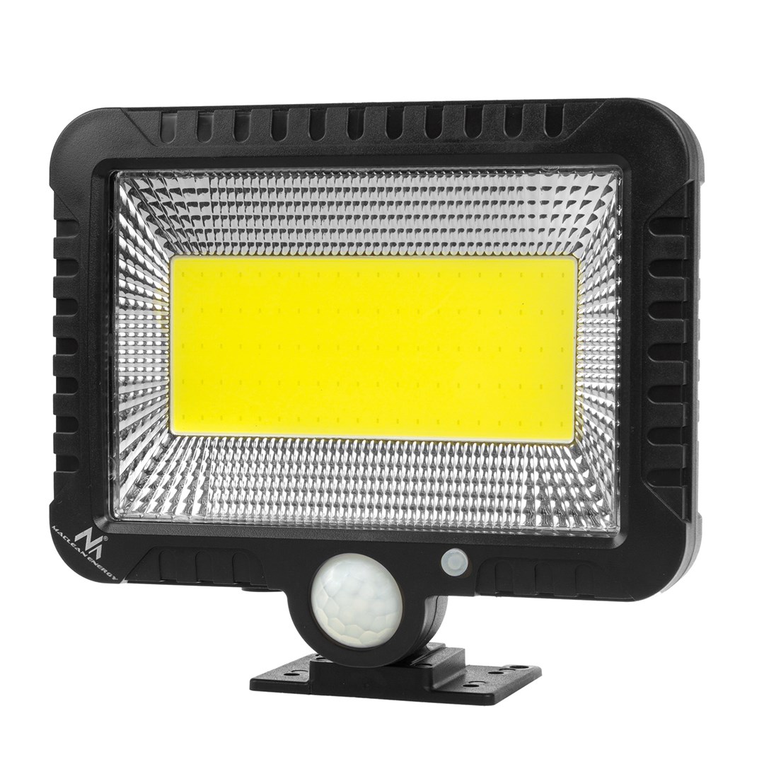 Prozhektor LED me sensor Maclean MCE438, solar, për jashtë, i zi