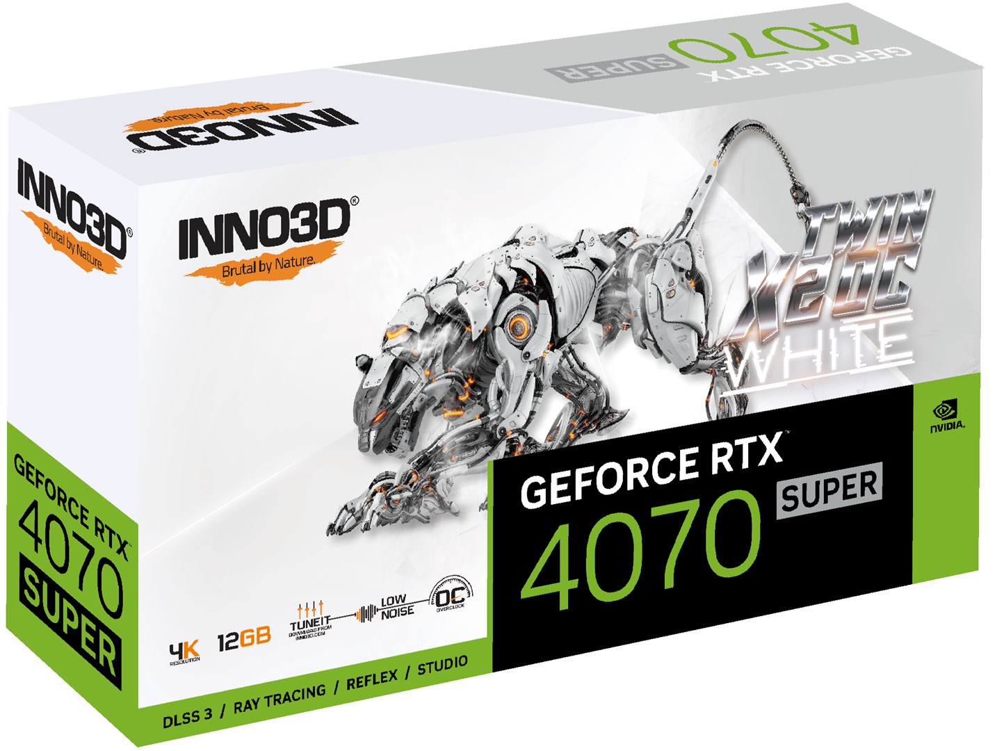 Kartelë grafike Inno3D GeForce RTX 4070 SUPER Twin X2 OC White 12GB GDDR6X