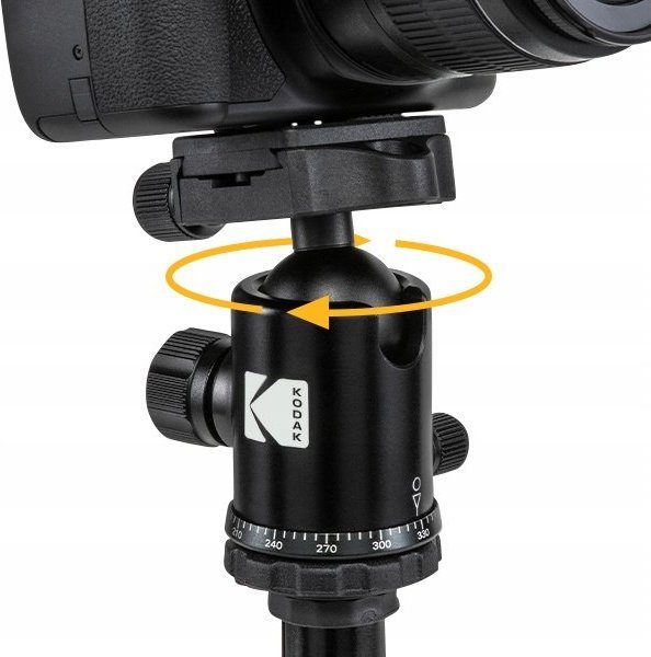 Tripod fotografik Kodak Photo Gear ROCPGTR63, 4 në 1, 160 cm, i zi