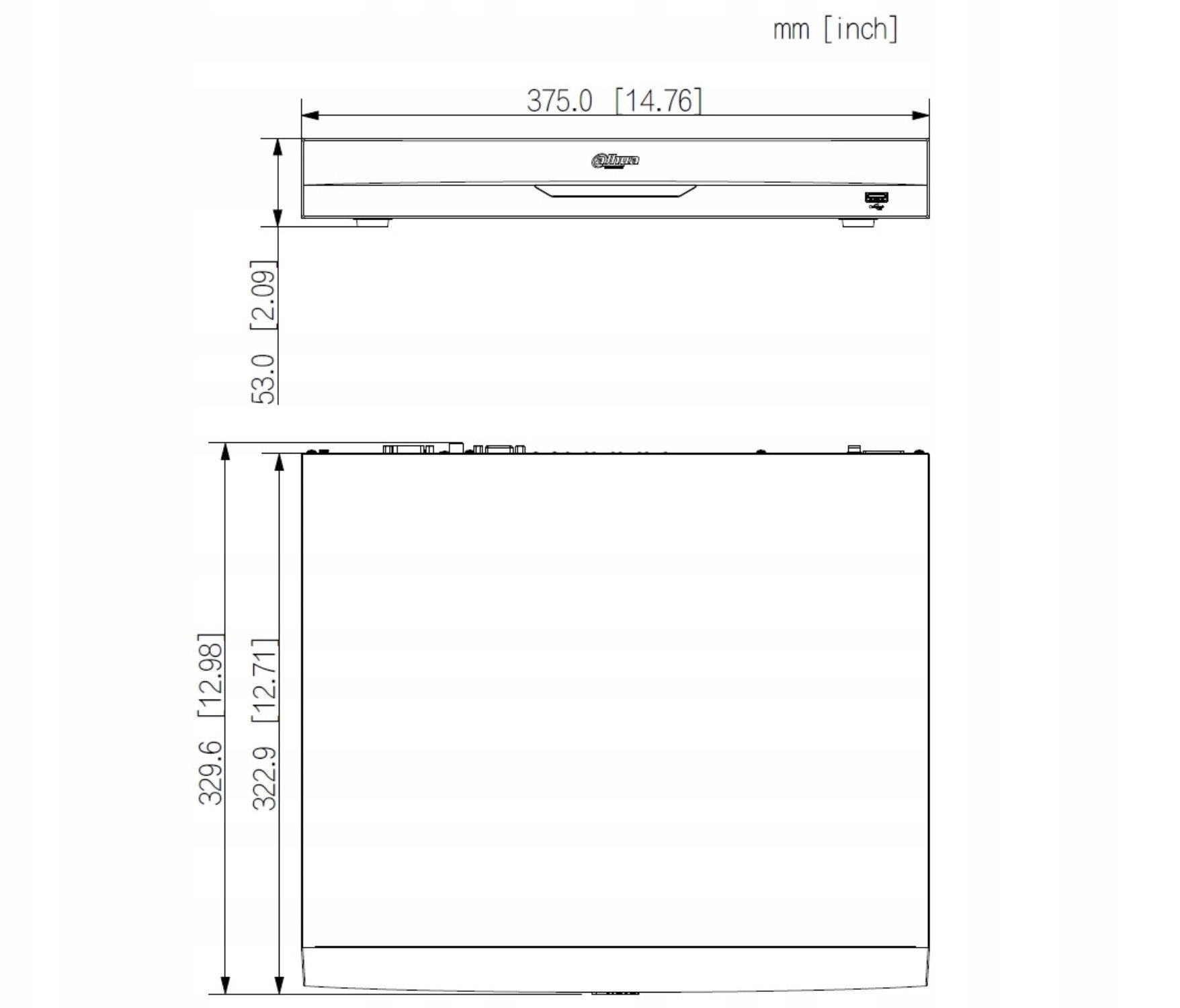 IP мрежен регистратор Dahua DHI NVR5216 8P EI2 WizSense, 16 канали, интегриран PoE, црн