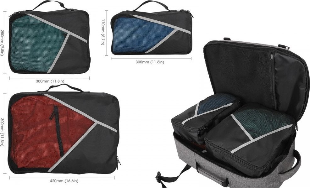 Çantë shpine Manhattan Laptop Backpack, 17.3", 40L, gri