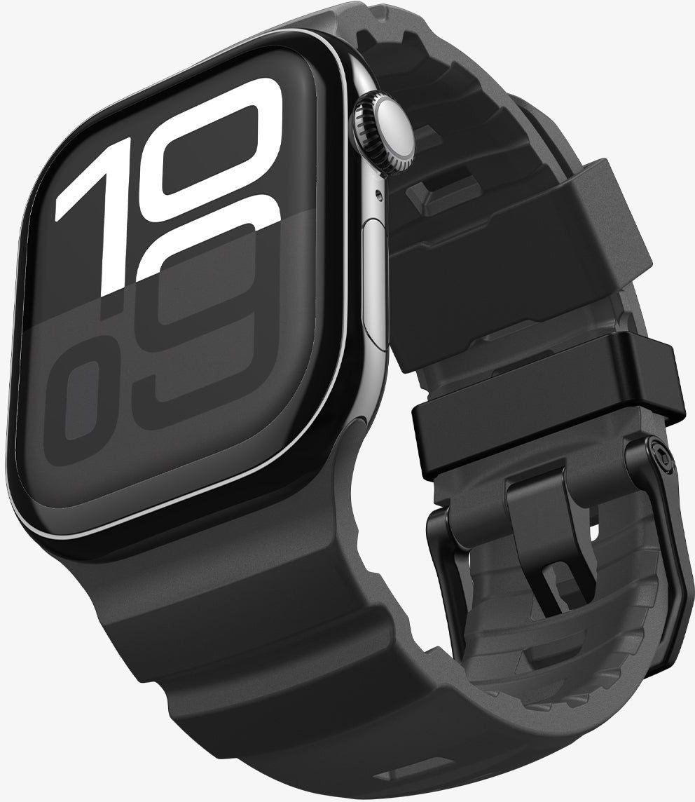 Rrip silikoni Spigen Silicone Band, për Apple Watch 49mm 46mm 45mm 44mm, i zi