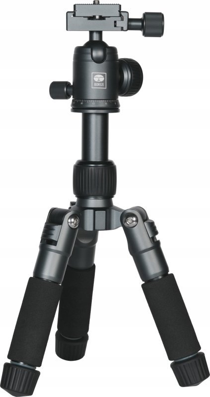Tripod tavoline SIRUI TT-50, mini, alumini, me kokë sferike dhe mbajtëse telefoni, i zi