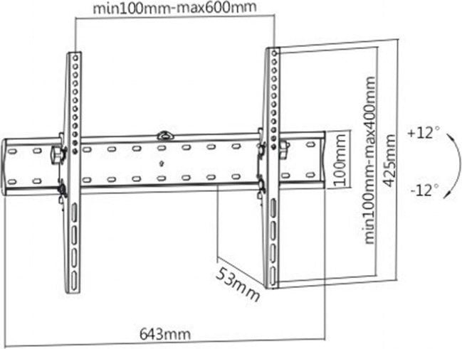Mbajtës televizori Gembird TV SET ACC 