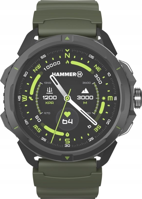 Ora inteligjente Hammer Watch 2 Military Edition, 1.32", Bluetooth, khaki